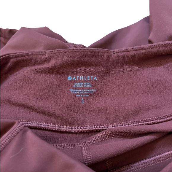 Women’s Athleta Rust Cabernet Rainier Tight Running leggings Size Large - Picture 4 of 4